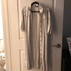 Topshop Striped Duster